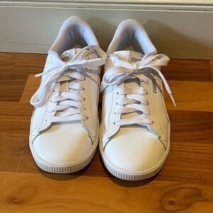 Puma Vikky v3 White Leather Sneakers